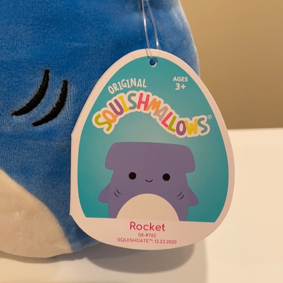LAST NWT 8” Rocket the Hammerhead Squishmallow - Picture 3 of 4
